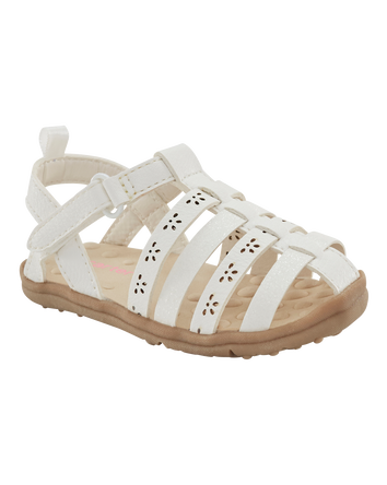 Every Step® First Walker Fisherman Sandals - White, 