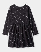 Girls Halloween Ghost Long-Sleeve Dress, image 2 of 4 slides