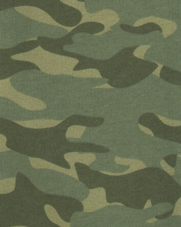 Gar&ccedil;ons - Chandail &agrave; capuchon et fermeture &agrave; glissi&egrave;re &agrave; motif camouflage &ndash; Vert, 