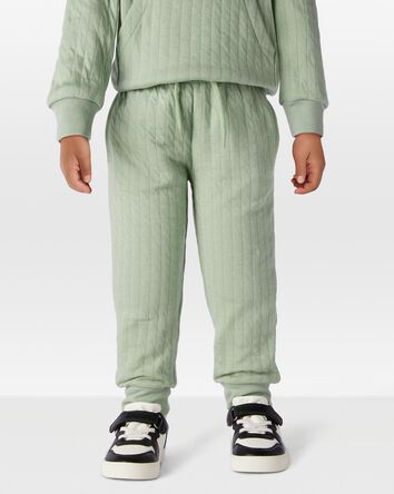 Enfant Pantalon de jogging matelassé à enfiler - Vert, 