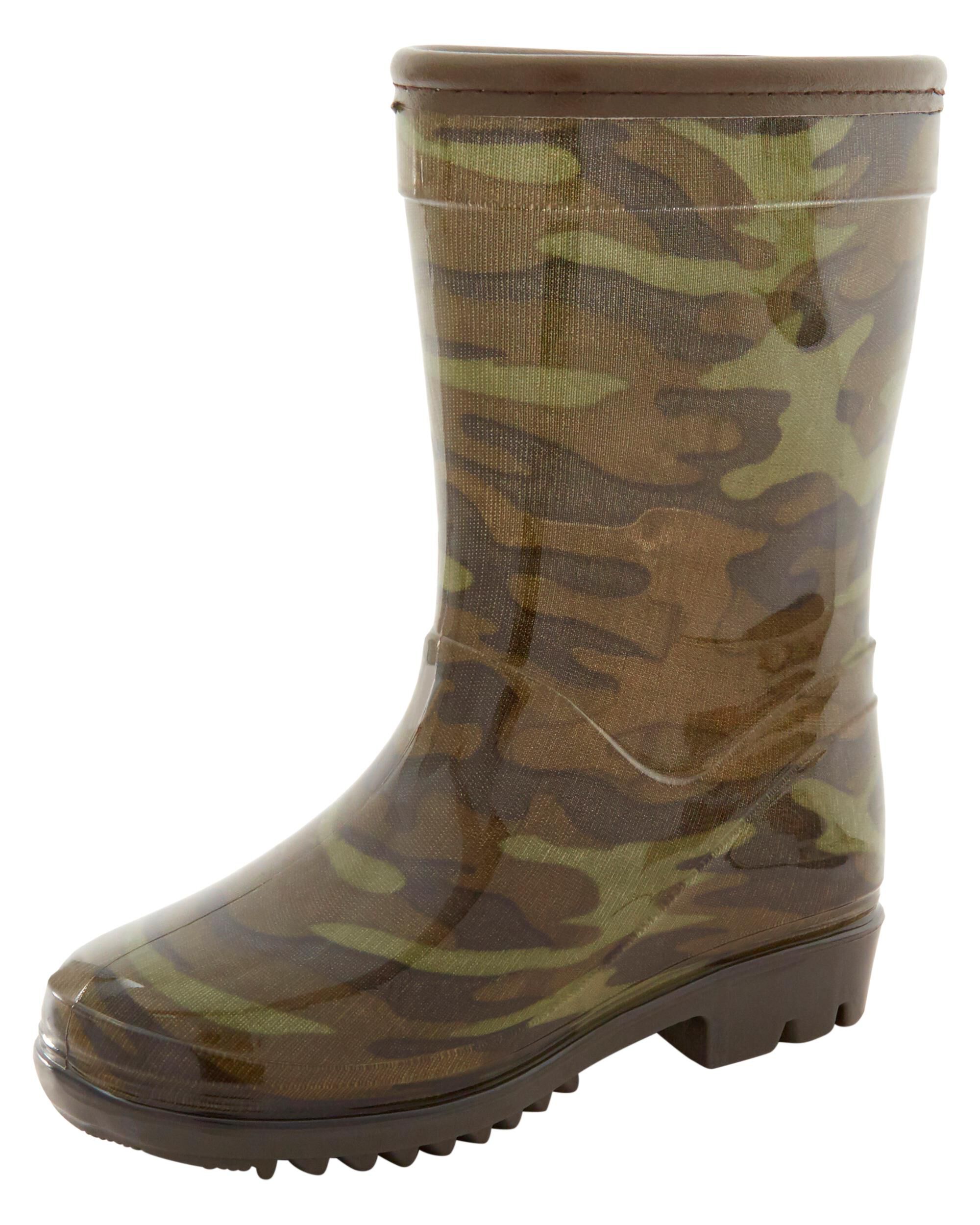 Green Camo Camo Print Rain Boots Carter s Oshkosh Canada