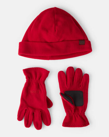 Gar&ccedil;ons - Ensemble tuque et mitaines en molleton KOMBI  , 