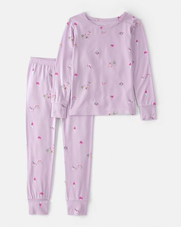 Toddler Girl Fairytale PurelySoft 2-Piece Pyjama Set - Purple, 