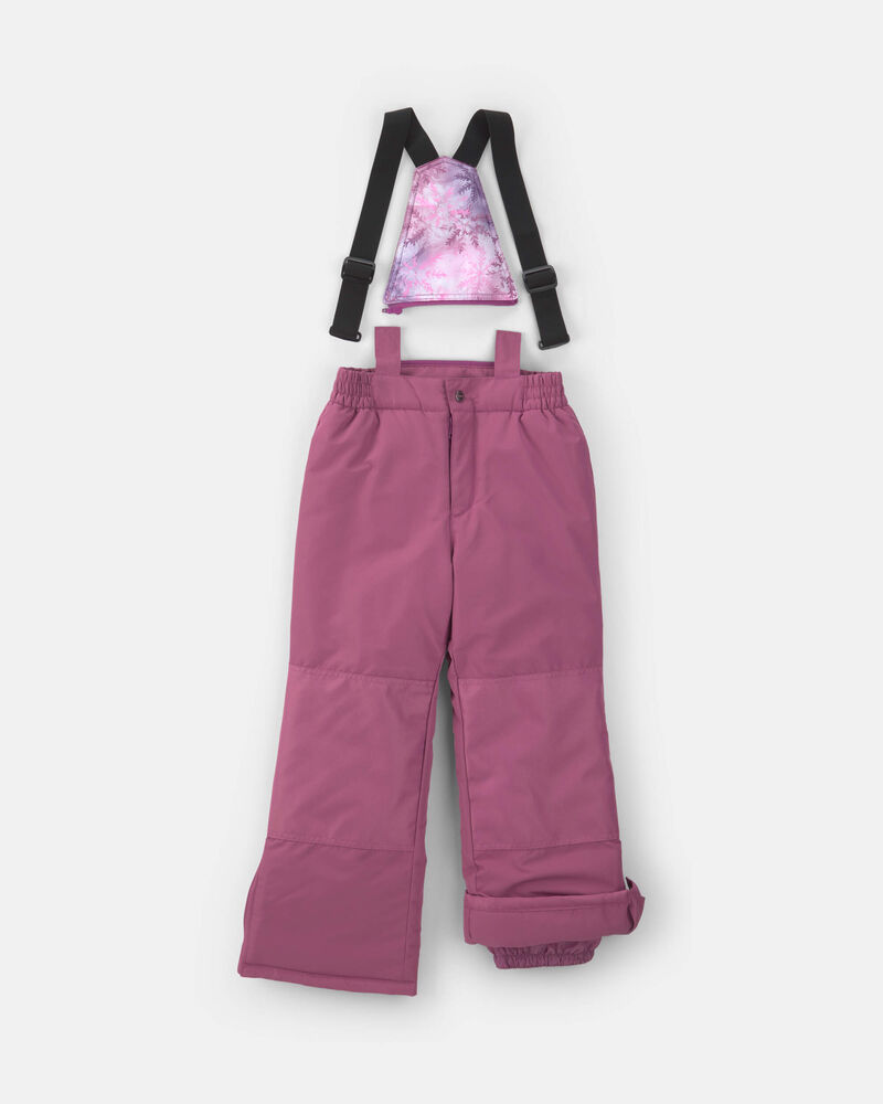 Girls  2 Piece Snowflake Snowsuit- Purple, image 3 of 13 slides