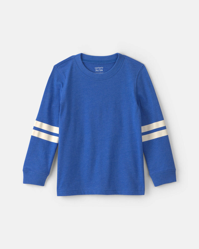 Tout-petit gar&ccedil;on - T-shirt manches longues &agrave; rayures - Bleu, image 1 sur 2 diapositives