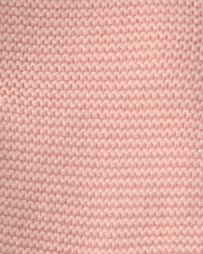 B&eacute;b&eacute; fille - Blouson tricot &agrave; capuchon &agrave; th&egrave;me ourson &ndash; Rose, image 3 sur 3 diapositives