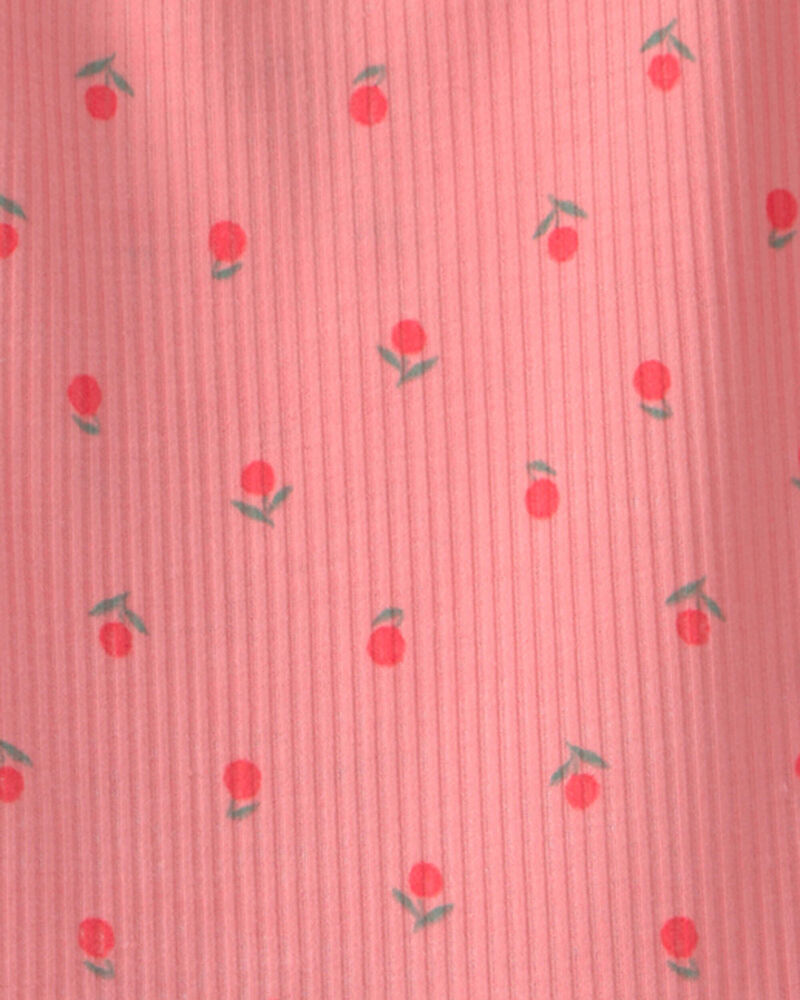 Girls Cherry Sleeveless Night Gown - Coral, image 2 of 3 slides