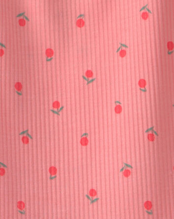 Girls Cherry Sleeveless Night Gown - Coral, 