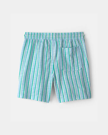 Boys Striped Shorts - Blue, 