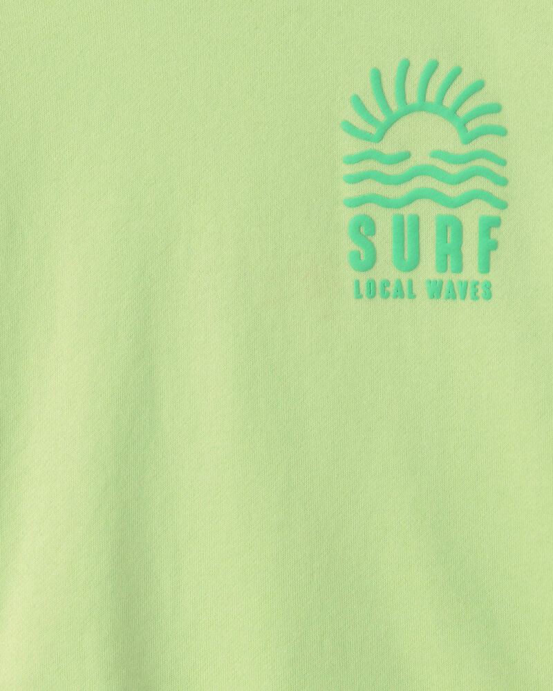 Boys Surf French Terry Graphic Tee - Green, image 3 of 4 slides