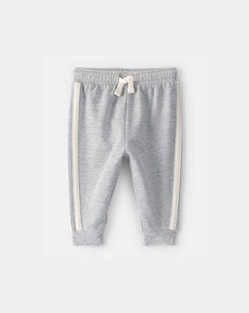 Baby Boy French Terry Pants - Grey, 