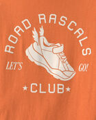 Boys Sneaker Long-Sleeve Graphic Tee - Orange, image 2 of 3 slides