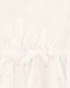 Baby Glitter Long-Sleeve Cotton Dress, image 3 of 4 slides