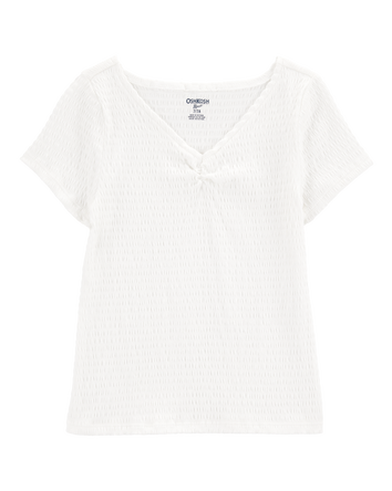 Kid Short-Sleeve Crinkle Top, 