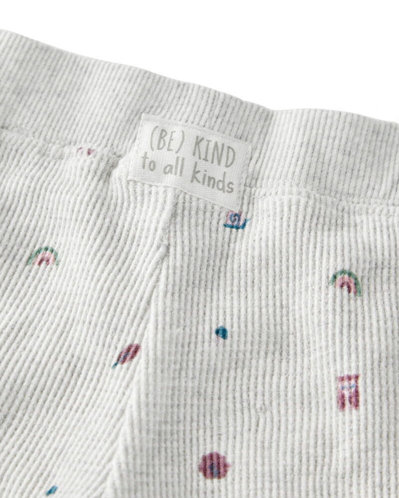 Baby 2-Piece Organic Cotton Waffle Knit Set in Icon Print, image 3 of 6 slides