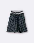 Toddler Girl Avenue Twirl™ Midi Skirt in Plaid - Green/Black, image 6 of 7 slides