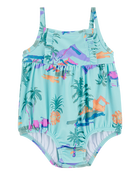 B&eacute;b&eacute; Maillot de bain 1 pi&egrave;ce &agrave; motifs tropicaux, image 1 sur 4 diapositives
