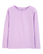 Kid Purple Cotton Tee, image 1 of 4 slides