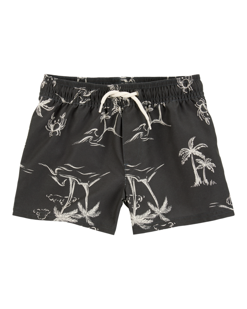 Toddler Palm Tree Swim Trunks, image 1 of 4 slides