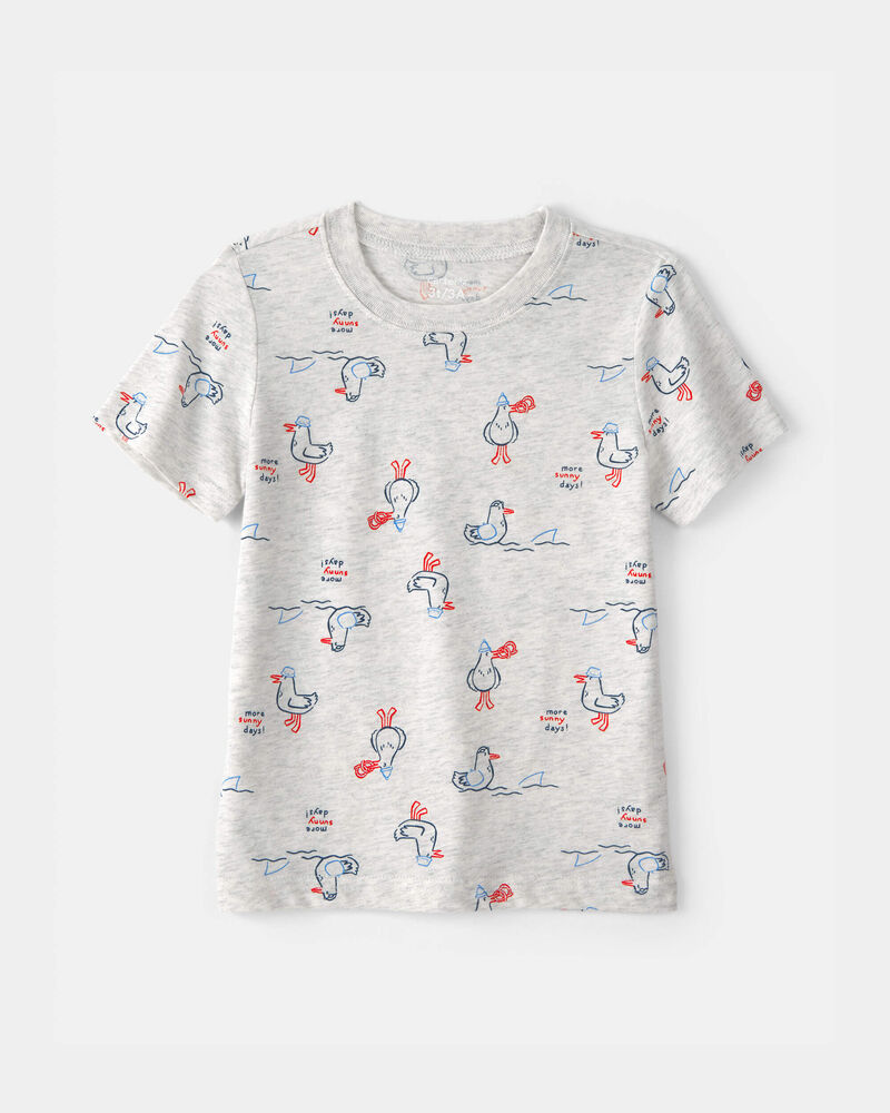 Tout-petit - T-shirt &agrave; motif de p&eacute;licans - Gris, image 1 sur 2 diapositives