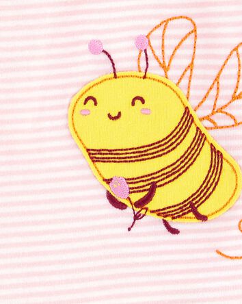 Bébé Barboteuse à boutons-pression à imprimé d’abeille., 