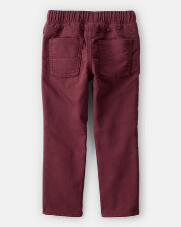 Tout-petit garçon - Pantalon mode à enfiler en coton - Rouge, 