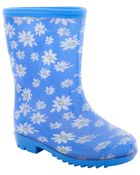 Toddler Daisy Print Rain Boots, image 1 of 7 slides