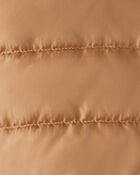Baby Boy Midweight Packable Puffer - Brown, image 4 of 4 slides