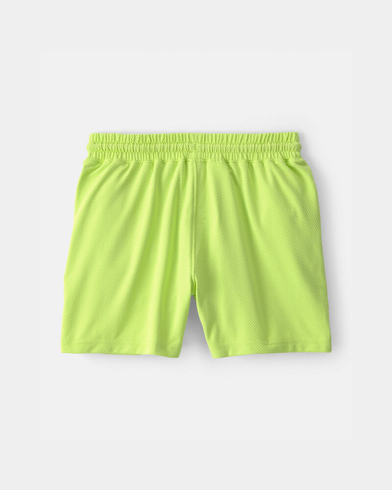 Boys Mesh Active Shorts - Green, image 2 of 4 slides