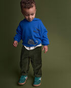 Toddler Boy Pocket Pants - Olive, image 3 of 6 slides