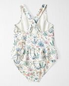 Tout-petit fille - Maillot de bain en mat&eacute;riaux recycl&eacute;s, Paradis tropical, image 2 sur 4 diapositives