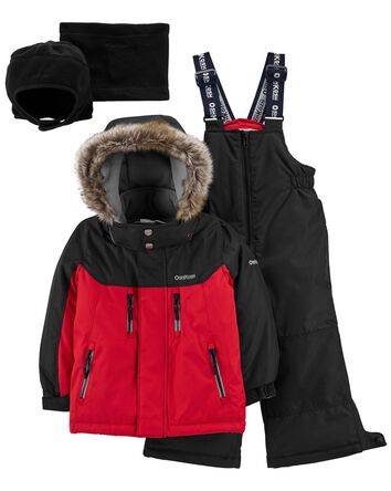 2-Piece Snowsuit With Bonus Hat & Neck Warmer , 