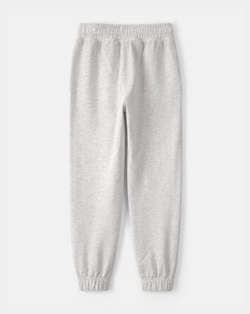 Boys French Terry Joggers - Heather Grey, 