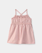 Baby Girl Striped Sleeveless Dress - Pink, image 2 of 4 slides