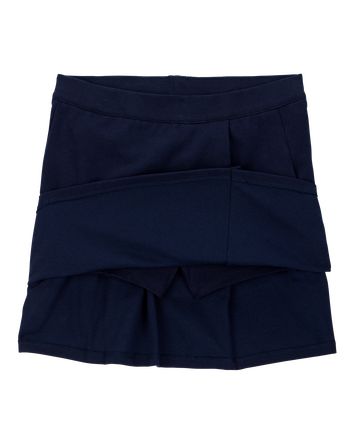 Jeune Jupe d’uniforme en tricot point de Rome - Bleu marine, 