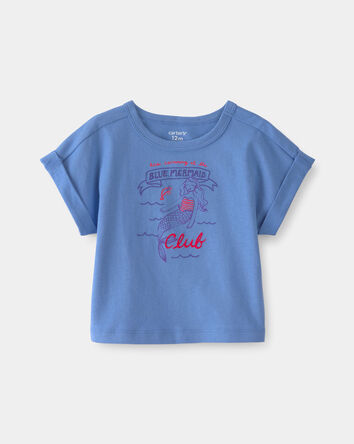B&eacute;b&eacute; fille - Haut &agrave; sir&egrave;ne - Bleu, 
