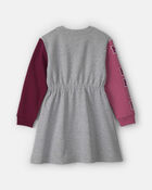 Girls Disney&copy; Minnie Colour Block Long-Sleeve Dress - Grey, image 2 of 5 slides