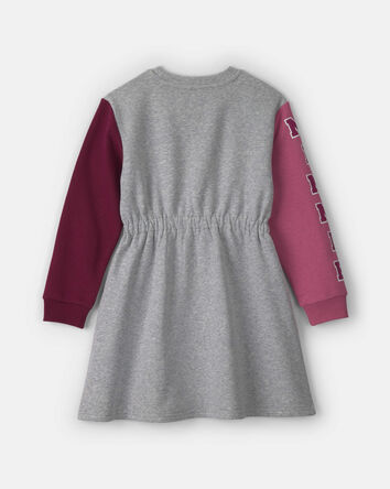 Girls Disney&copy; Minnie Colour Block Long-Sleeve Dress - Grey, 