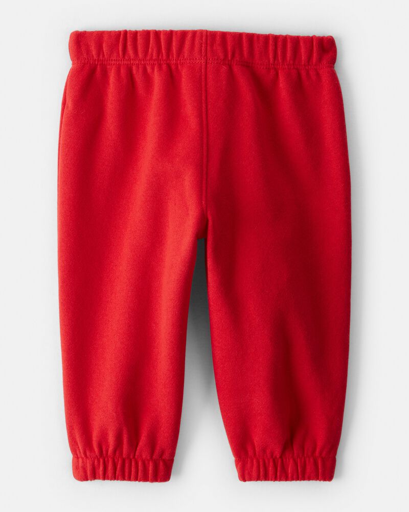 Baby Girl Fleece Pants - Red, image 2 of 4 slides