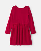 Filles - Robe manches longues en tulle &ndash; Rouge, image 2 sur 3 diapositives