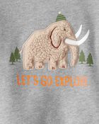 Toddler Boy Mammoth Pullover Sweatshirt - Grey, image 3 of 4 slides
