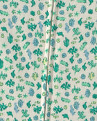 Baby Girl Sea Life 100% Cotton 1-Piece Pyjama - Green, image 3 of 4 slides