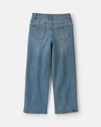 Girls Denim Relaxed Jeans - Light Wash, 