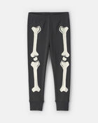 Baby 2-Piece Halloween Skeleton 100% Cotton Snug Fit Pyjama Set - Black, image 3 of 5 slides