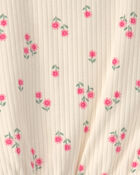 B&eacute;b&eacute; fille - Ensemble 2 pi&egrave;ces haut manches courtes et pantalon - Cr&egrave;me, image 3 sur 3 diapositives