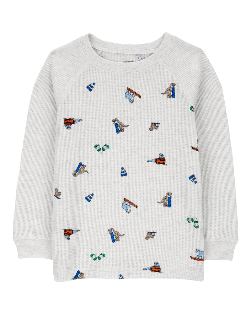 Baby Winter Animals Thermal Graphic Tee, image 1 of 3 slides