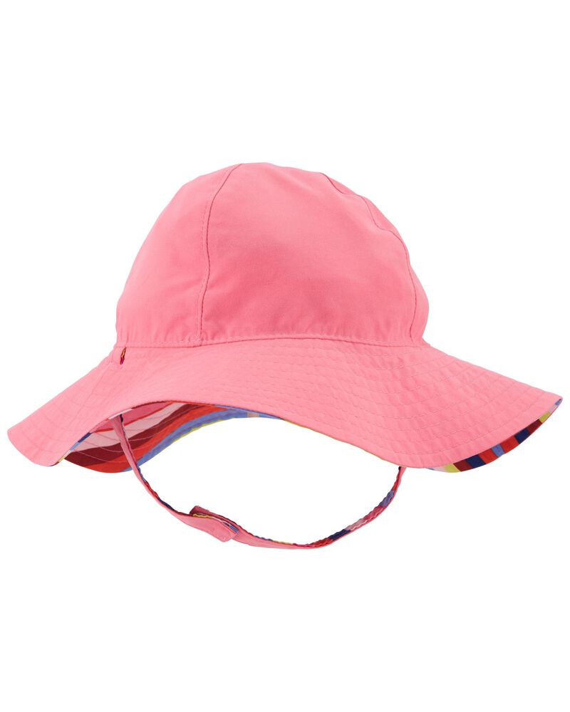 Reversible Baby Girl Sun Hat, image 2 of 3 slides