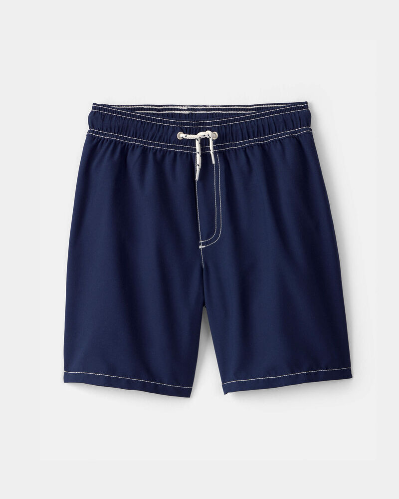 Boys Swim Trunks - Navy Blue, image 1 of 4 slides