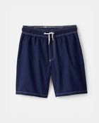 Boys Swim Trunks - Navy Blue, image 1 of 4 slides