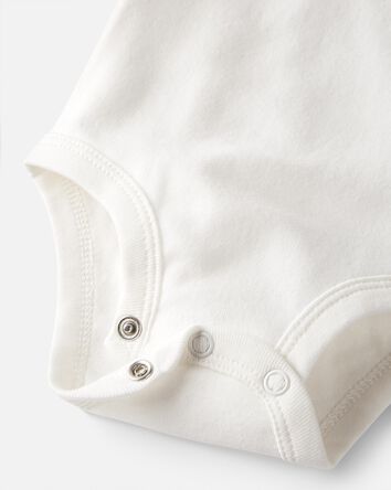 3-Pack Organic Cotton Bodysuits, 